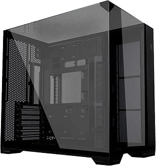 O11 Vision Compact Black-Steel-Tempered Glass ATX Mid Tower Computer Case-Back Connect Support-O11VPX