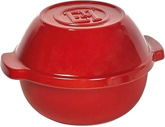Emile Henry Ceramic Bread/Potato Cooker | Burgundy