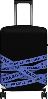 Washable Luggage Cover - Fashion Suitcase Protector Fits 31-32 Inch Luggage (Fragile, XL)
