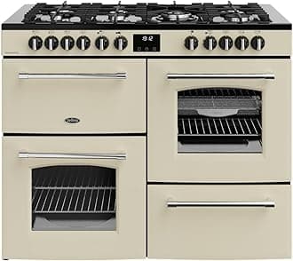 Belling Farmhouse 110cm Dual Fuel Range Cooker - Cream