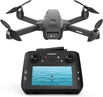 K600GPS Drone with Camera for Adults, 4.5 inch LCD RC Screen, 32G SD Card, GPS Drone Auto Return, Gesture Flight, Brushless Motor, Optical Flow,3 Speeds for Adults/Beginners, Under 249g