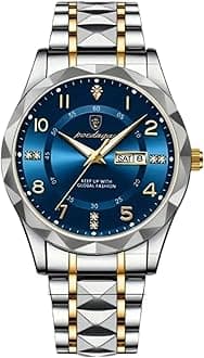 Men's Wrist Watch Swiss-Quartz Movement, Round Alloy Case, Luminous Display, Water-Resistant, Electronic Drive, Non-Rechargeable Battery, Handsome and Cool Style Digital Watch with Alloy Band