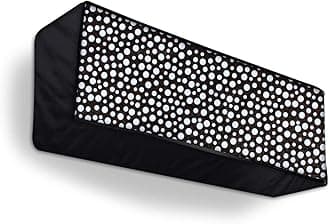 Split Ac Cover Indoor Unit For 2 Ton Capacity Ac, All Weather Polyester Cover / Attractive Digital Prints / Dustproof / Water Resistant Ac Cover (Black Dot)