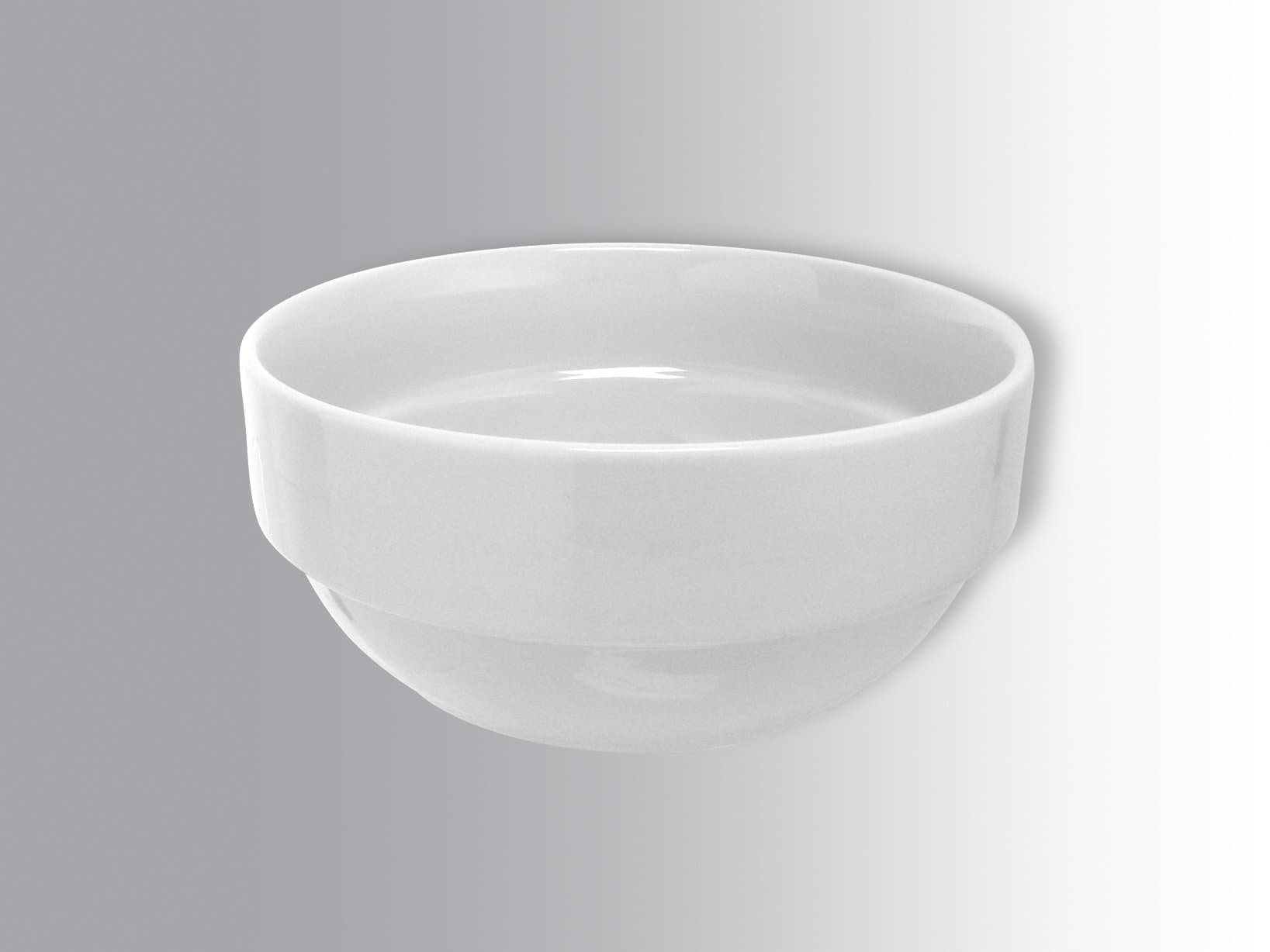 HOTELWARE Stacking Porcelain Cup Table 15 cm, White, 15 x 15 x 7 cm