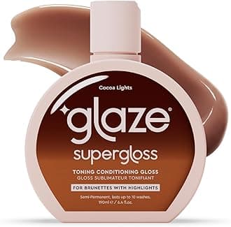 - Super Gloss Color Conditioning Gloss – Cocoa Lights for Medium to Dark Brown Hair with Highlights – Rinse Out Semi-Permanent Hair Gloss that Enhances Color and Boosts Shine & Hydration