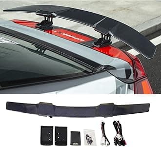 Universal Electric Retractable Spoiler Wing- Ignition-Sensing Auto Deploy/Retract for Trunk Lid, Fits Civic, Accord, Corolla, Camry, Altima, Malibu, Elantra