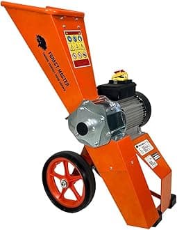 Forest Master FM4DDE-MUL Electric 4HP Garden Shredder, Wood Chipper & Mulcher – Chips Branches up to 50mm – Compact, Lightweight Design – Adjustable Chute – UK Engineered