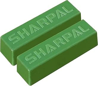 SHARPAL 208H 108g / 4 Oz. Buffing Compound Fine Green Stropping Compound Leather Strop Sharpening Polishing Compounds (2-Pack, Total 108g / 4 Oz.)