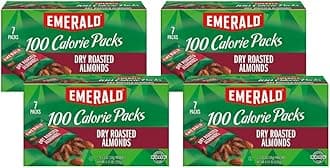 Nuts Dry Roasted Almonds, 100-Calorie Packs, 7 Count (Pack of 4)
