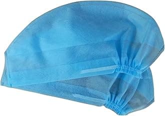 3P Blue Disposable Doctors Surgeon Cap with Elastic Back Adjustable Lightweight Non Woven Material Machine Made for Nurses & Kitchen Headcap Hygiene Clinical Medical Hospital OT Use. Pack/100, Unisex