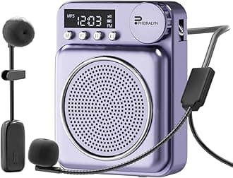 Wireless Voice Amplifier for Teachers, Original Voice Amplifier Wire Micropho...