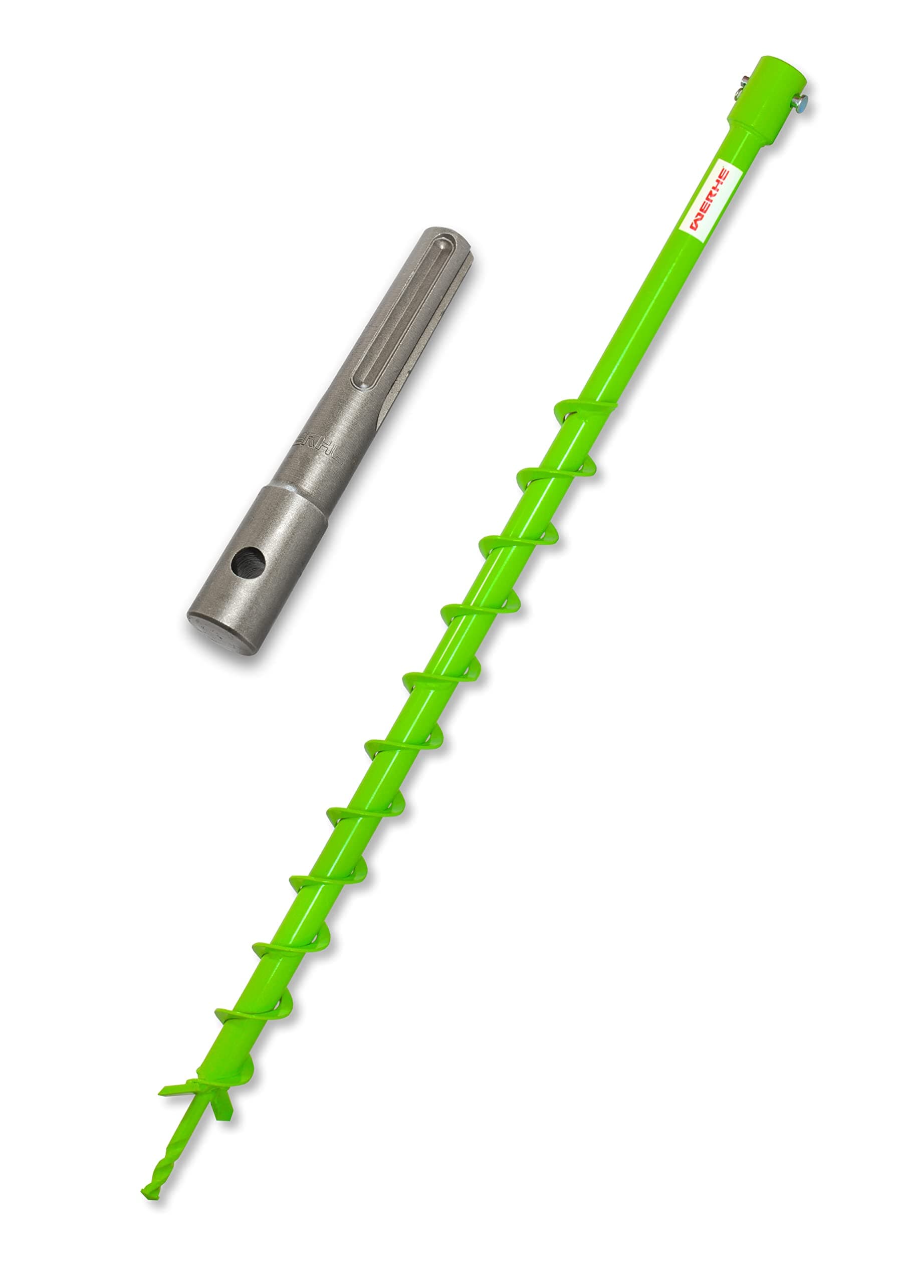 WERHE Earth Drill with SDS Max Holder 40 mm robust drill bit Pile Drill Bit 40mm