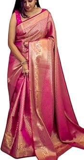 Womens Banarasi Saree Saree (pack of 1)