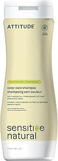 ATTITUDE Color Care Hair Shampoo for Sensitive Dry Scalp, EWG Verified, Soothing Oat, Protects Color, Naturally Derived Ingredients, Vegan and Plant-Based, 473 mL