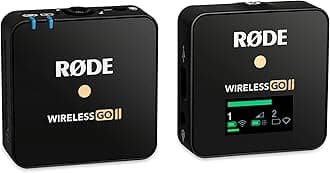AUX Microphones Road Microphones Wireless GO II Single Wireless Microphone System WIGOIISINGLE Black
