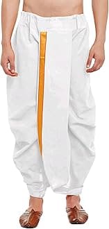 Trustous Ready to Wear Mahraj Dhoti for men (Elastic Readymade Dhoti Pant)