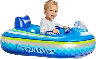 PoolCandy Motorized Baby Pool Float with Remote | Safe Toddler Inflatable Boat | Ages 1–4 | Propeller Guard & 60-Day Warranty