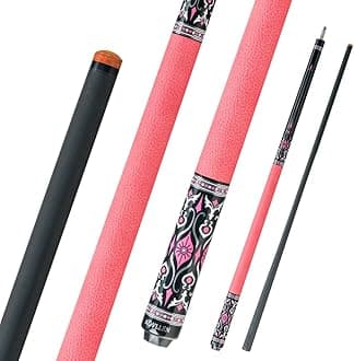 KONLLEN Pool Cue Stick Low Deflection Billiards Cue Stick Young Fashionable 58" Professional Pool Table Sticks Gifts for Adults -12.5mm Tip, 3/8 * 8Joint, Weight 19OZ