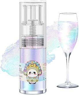 Iridescent Edible Glitter Spray, 10g Food Grade Cake Glitter, Edible Glitter for Cocktails, Edible Shimmer Powder for Drinks, Cupcakes, Strawberries, Chocolate