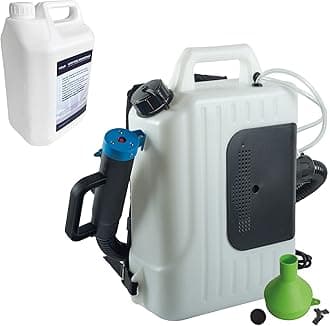 Ewbank EW5000PACK2 Commercial Disinfecting Fogger Machine Backpack Sprayer, 10 Litre Mist Blower for Sanitising Surfaces & Greenhouse Pest Control, Plus x1 5 Litre Disinfectant Bottle Included