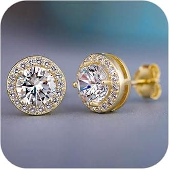 Diamond Earrings for Women 2025 Trendy 925 Silver Hypoallergenic Colorful Earrings Wedding Jewelry Birthday Gifts for Her