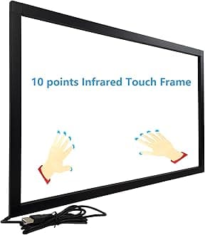 58 Inch Interactive 10 Points Infrared IR Touch Screen Overlay Frame Free Driver