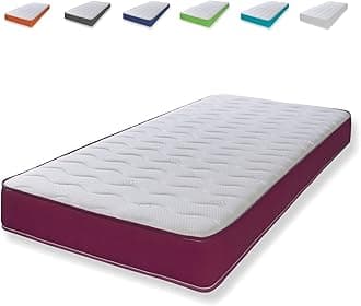 eXtreme comfort ltd Cooltouch Colours Purple Double Mattress - 135x190cm, 18cm deep. Memory Foam and Coil Spring Hybrid, Plush Comfort, UK Made Mattress in a Box