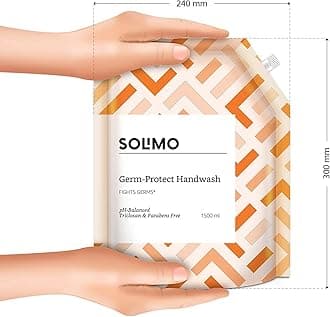 Amazon Brand - Solimo Germ-Protect Handwash Liquid, 1500 ml