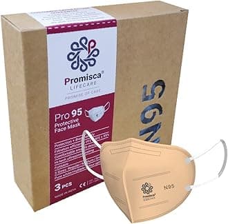 N95 Face Mask for Adults and Kids Mask in four sizes (Regular Pack of 3, Orange)