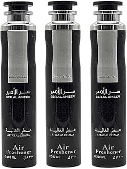 Arabian Air Freshener Bundle (3 x 300ml) Dubai, Luxury Scent, Long Lasting Fragrance (3 x Ser Al Ameer)