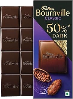 Cadbury Bournville Classic 50% Dark Chocolate Bar, 75g