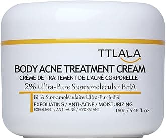 Butt Acne Clearing Treatment, Moisturizer Cream with 2% Salicylic Acid, Tea Tree Oil & Witch Hazel, Body Back Acne Treatment, Cystic Acne Treatment for Skin Delicate and Smooth 5.4oz