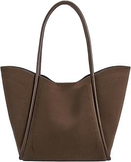 BOSTANTENWork Purses for Women Vegan Leather Shoulder Bag Large Tote Handbag for Travel 2024