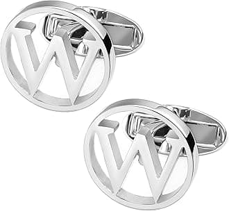 GWD Cufflinks for Men Classic Tuxedo Shirt Wedding Cuff Links Personalized Initials A-Z Gift