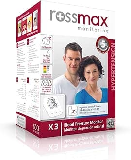 Rossmax X3 Automatic Blood Pressure Monitor Medium) (White)…