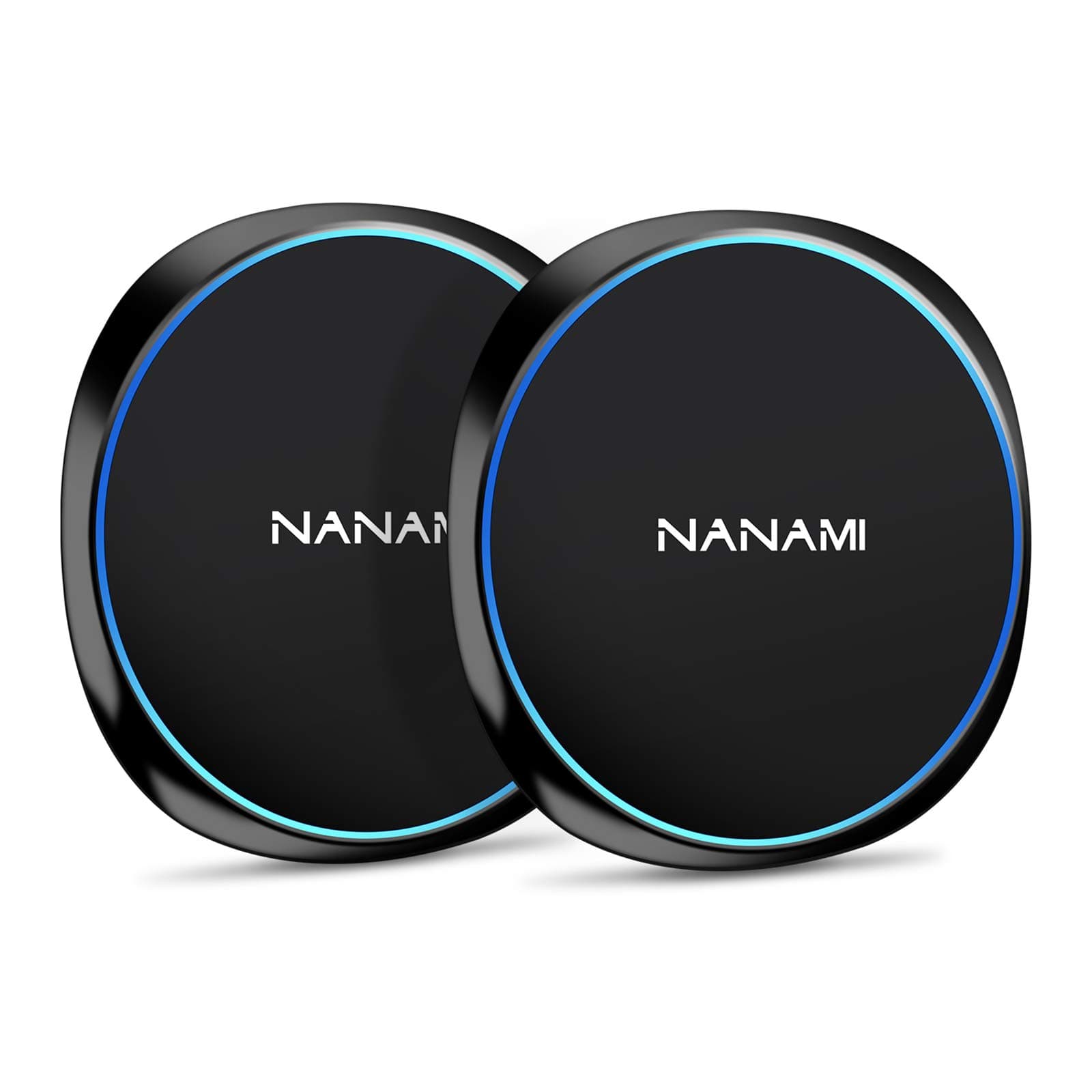NANAMI Fast Wireless Charger [2 Pack] - Wireless Charging Pad for iPhone 17/17 Pro/17 Pro Max/16/15/14/13/13 Pro/12,10W for Samsung Galaxy S26/S26+/S25/S25 Ultra/S24/S24 Ultra/S23/S22, New Airpods