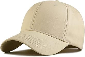 Oversize XXL Baseball Cap Cotton Big Head Hats Solid Color Large Head Hats Plus Size Hat Adjustable 23"-25.5"