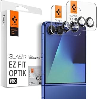 Spigen Camera Lens Screen Protector [GlasTR EZ Fit Optik Pro] Designed for Galaxy Z Flip 7 [Case Friendly] - 2 Pack