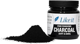 like it Artist Black Charcoal Powder for sketching/Drawing (30grams) Pack of (1)