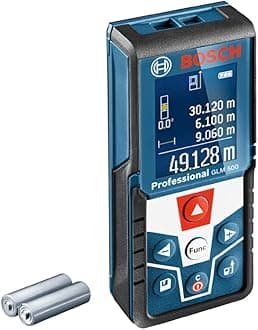 Bosch ProfessionalLaser Measure GLM 500 (Working Range: 0.05m-50m, Incline Range: 0 – 360°,m, Measurement2 Accuracy:x +/- 1.5 mm, 2X Batteries AAA, in Cardboard Box)