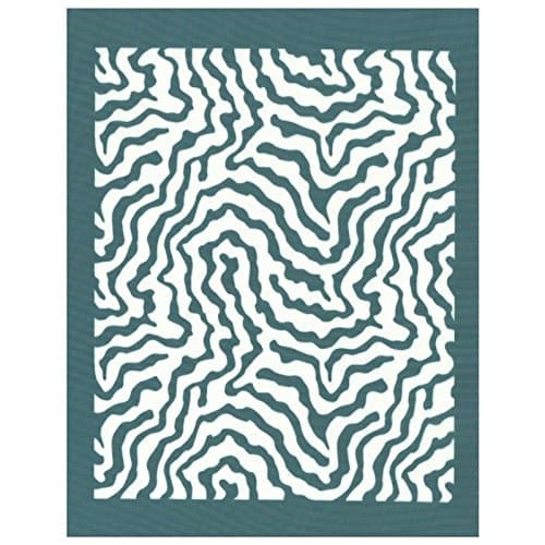 DIY Silk Screen Printing Stencil, Ready to Use "Abstract Zebra Print" Design, for Fabric, Wood, Ceramic, T-Shirts, and More!