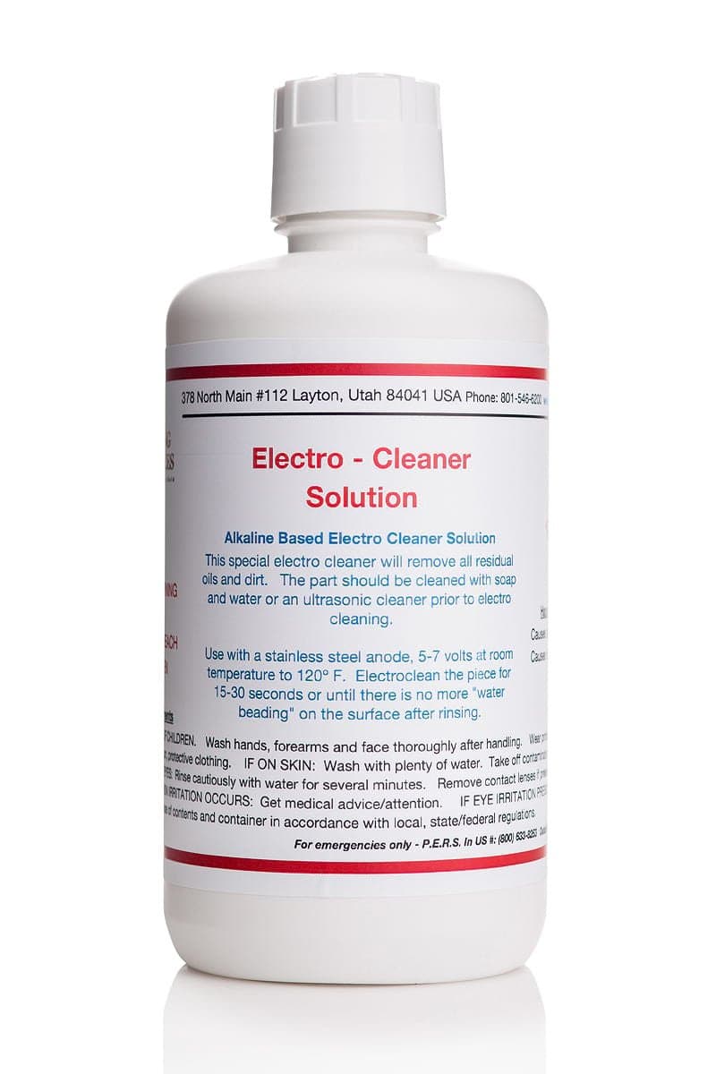 32 oz/1 Liter - Electro - Cleaner Solution - Bath or Brush Electroplating Supplies