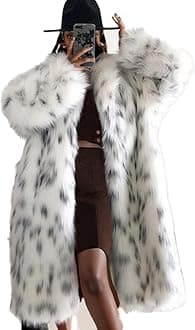 Faux Fur Winter Long Soft Coat Women's Warm Fur Jacket Overcoat Topcoat Outerwear