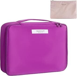 Travel Makeup Bag Cosmetic Bag Makeup Bag Toiletry bag for women and men, Deep purple, Fashion