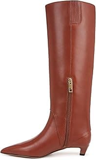 Franco Sarto Women's Martin Pointed Toe Kitten Heel Tall Boot