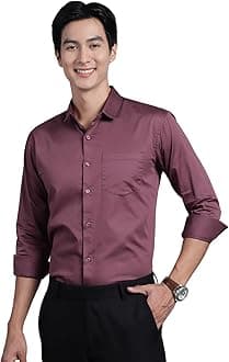 Slim Fit Satin Cotton Formal Shirt for Men