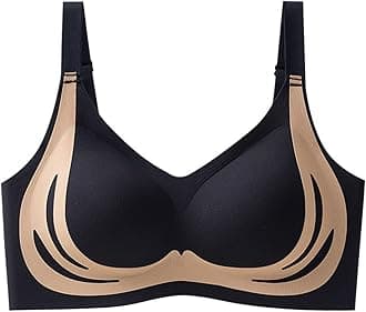 Womens Push Up Support Plus Size Ladies Non Wired Bra T Shirt Bra Comfort Seamless Workout