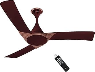 RR Signature Raptor 1200mm BLDC Designer Ceiling Fan | 350 RPM, 32W Low Power | 60% Energy Saving | Reverse Rotation | 4 Smart Modes | High Airflow | Low Noise | 2-Year Warranty [ALE BROWN]