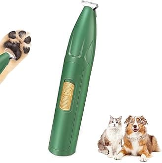 Pet Grooming Clippers, Dog Grooming Clippers, USB Rechargeable, Low Noise for Trimming Dog's Hair for Paws, Eyes, Ears, Face (green)