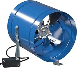 Industrial Extractor Fan Metal Ventilation Axial Exhaust VKOM 150 (200 m3/h)